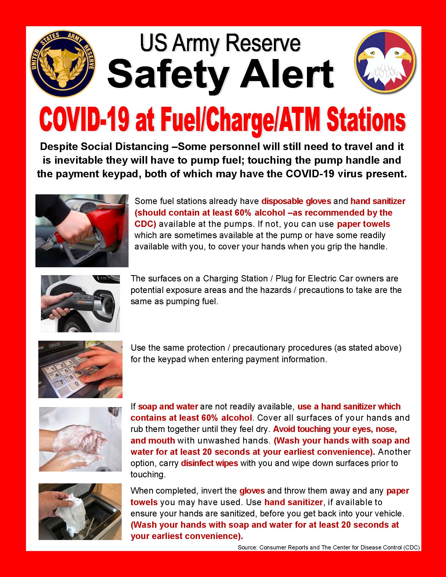 Safety Alert: COVID-19 at Fuel/Charge/ATM Stations